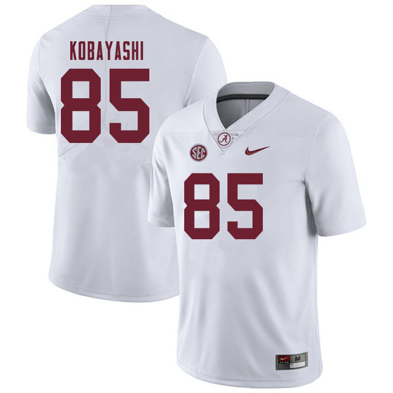 Men #85 Drew Kobayashi Alabama Crimson Tide College Football Jerseys Sale-White